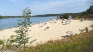 plage du lac d'Arjuzanx